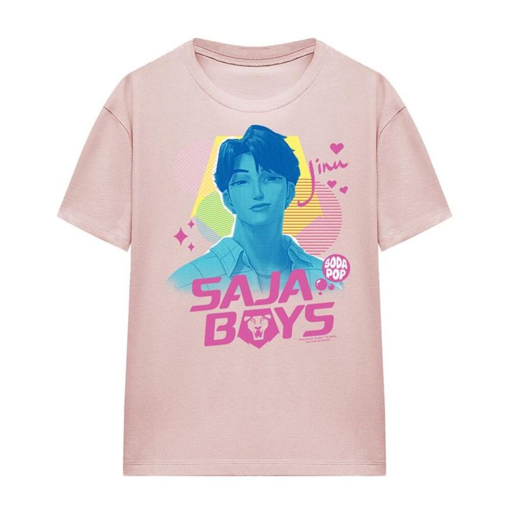 K-Pop Demon Hunters Womens/Ladies Saja Boys Soda Pop Jinu Regular T-Shirt / Pink